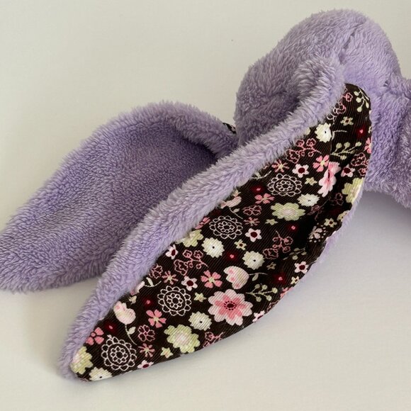 Animal Adventure Purple Bunny Plush Rabbit Corduroy Floppy Ears Feet 12 Inches - Picture 8 of 15